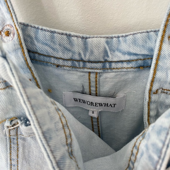 We wore what slouchy slit overalls weworewhat small - Picture 5 of 5